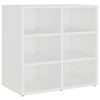 vidaXL Schoenenkast 52,5x30x50 cm wit