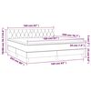 vidaXL Boxspring met matras fluweel donkergroen 160x200 cm