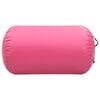 vidaXL Gymnastiekrol met pomp opblaasbaar 100x60 cm PVC roze