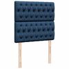 vidaXL Ottoman bed met matrassen 160x200cm stof blauw