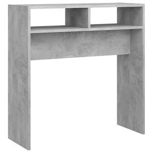 vidaXL Wandtafel 78x30x80 cm bewerkt hout betongrijs