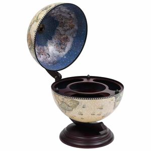 vidaXL Globebar tafelmodel eucalyptushout groen