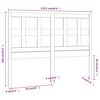 vidaXL Hoofdbord 125,5x4x100 cm massief grenenhout