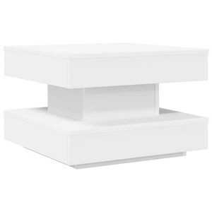 vidaXL Salontafel 360 graden draaibaar 50x50x34,5 cm wit
