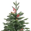 vidaXL Kunstkerstboom Groen 210 cm PVC en Metaal en Plastic