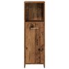 vidaXL Badkamerkast 30x30x95 cm bewerkt hout oud houtkleurig