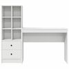 vidaXL Bureau met lade 2 pcs Wit