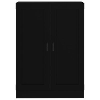 vidaXL Boekenkast 82,5x30,5x115 cm spaanplaat zwart