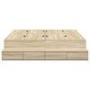 vidaXL Opbergbedframe met lade Sonoma Eiken 140 cm Bewerkt hout
