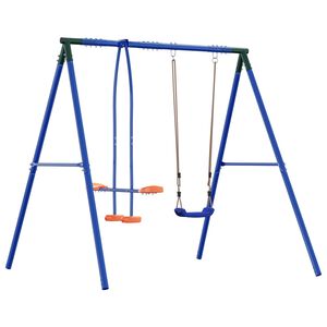 vidaXL Buiten Schommelframe met Glijbaan voor tot 3 kinderen