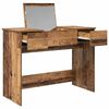 vidaXL Cosmetische Tafel met lade met opslag Oudhout 100 x 45 x 76 cm