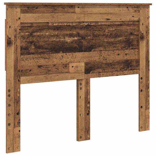 vidaXL Hoofdbord met hoofdeinde Oud Hout 120 cm Bewerkt hout