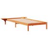 vidaXL Bedframe met Zijtafels Wasbruin 80 x 210 cm Massief grenenhout