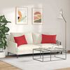 vidaXL Sofa Kussens 2 stuks Rood 60 x 40 cm Stof