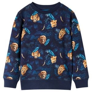 vidaXL Kindertrui 92 marineblauw