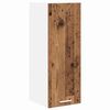vidaXL Hangkast 2 pcs Oude Hout en Wit 30 x 31 x 80 cm Bewerkt hout