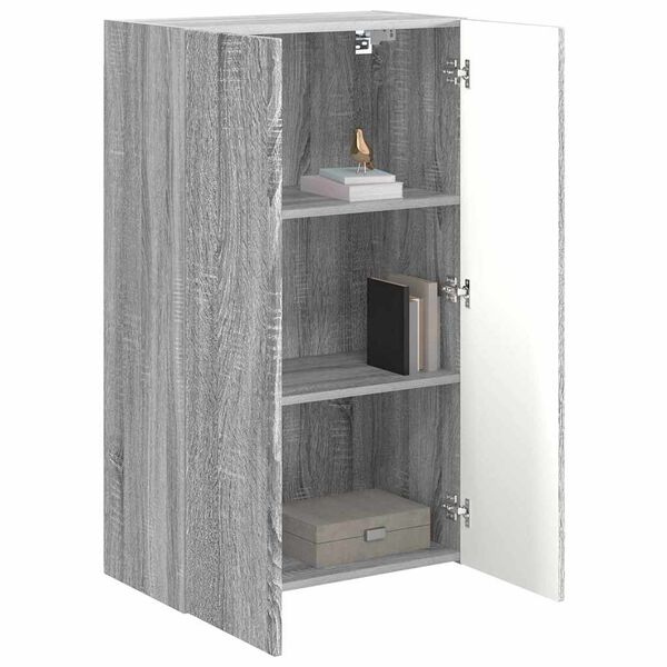 vidaXL TV-wandkast Grijs Sonoma 59,5 x 31 x 100 cm Bewerkt hout