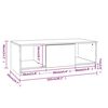 vidaXL Salontafel 102x50x36 cm bewerkt hout hoogglans wit