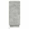 vidaXL LED Sideboard Beton Grijs 90 x 32 x 75 cm Bewerkt hout