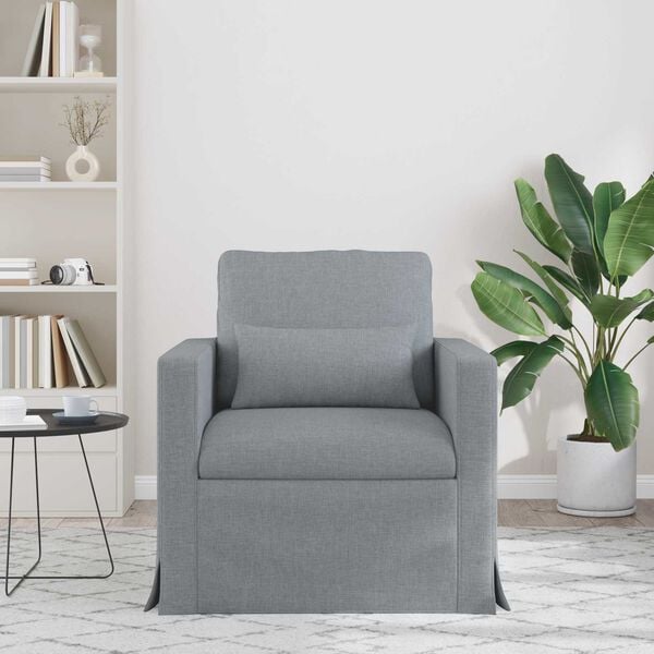 vidaXL Bank Lichtgrijs Totale afmetingen: 78 x 78 x 80 cm (B x D x H)