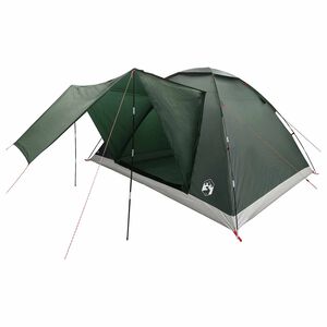 vidaXL Kamperen tent Legergroen 335 x 275 x 180 cm Polyester en staal
