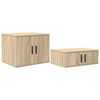 vidaXL Opbergkast 2 st Sonoma Eiken 108 x 41 x 40 cm Bewerkt hout