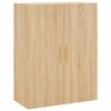 vidaXL Hoge kast 69,5x34x180 cm bewerkt hout sonoma eikenkleurig