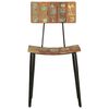 vidaXL Eetkamerstoelen 2 st massief gerecycled hout