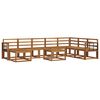vidaXL Buiten bankenset 9 pcs Naturel Massief Acaciahout