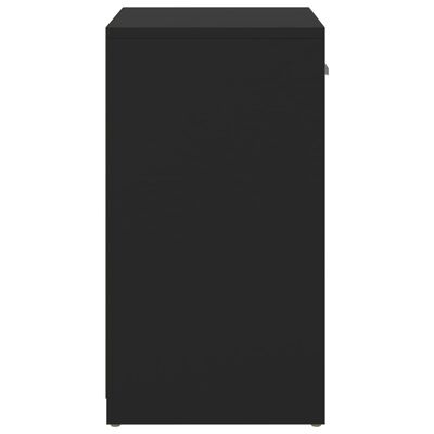vidaXL Schoenenbank 94,5x31x57 cm spaanplaat zwart