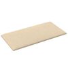 vidaXL Wandhoofdbord 12 pcs Cr&egrave;me 30 x 15 cm Stof