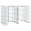 vidaXL Schanskorf voor vuilnisbak 192x91x120 cm gegalvaniseerd ijzer