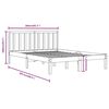 vidaXL Bedframe massief grenenhout 200x200 cm