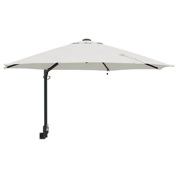 vidaXL Tuinparasol Beige en zwart 248 x 248 x 148 cm