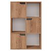 vidaXL Boekenkast 60x27,5x88 cm bewerkt hout bruineiken