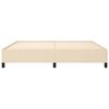 vidaXL Bedframe zonder matras stof cr&egrave;mekleurig 200x200 cm