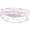 vidaXL Bed met boekenkast zonder matras massief grenenhout 120x200 cm