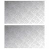 vidaXL Trap Tread 2 st 70 x 40 cm Zilver Aluminium Rechthoekig
