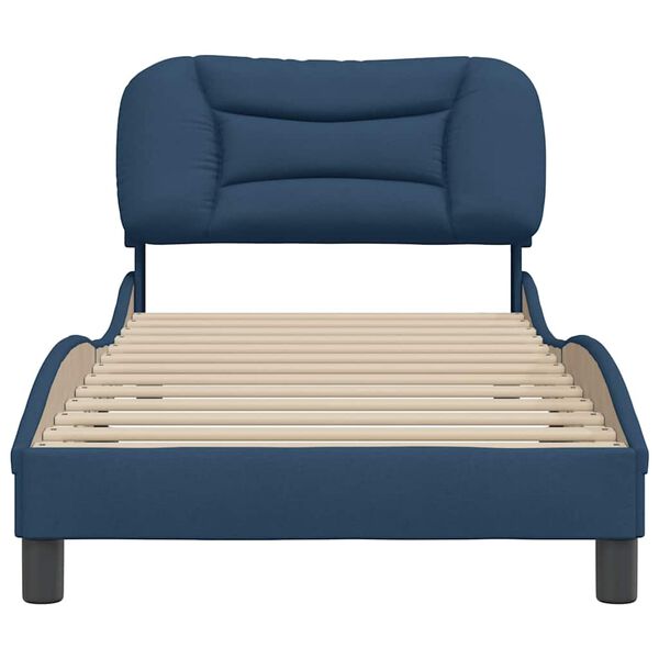 vidaXL Bedframe zonder matras "Hvar" 80x200 cm stof blauw