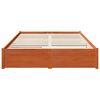 vidaXL Bedframe met lade Wasbruin 160 x 200 cm Massief Vurenhout