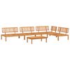 vidaXL 5-delige Loungeset pallet massief acaciahout