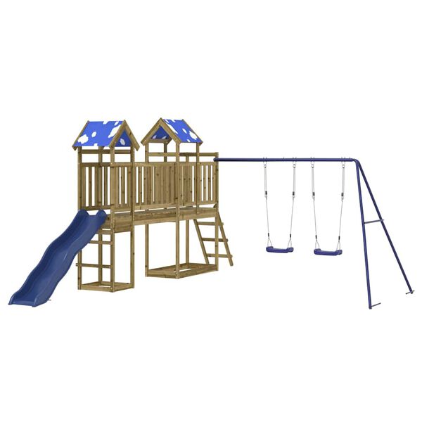 vidaXL Speelhuis ge&iuml;mpregneerd grenenhout