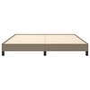 vidaXL Bedframe zonder matras stof taupe 160x200 cm