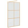vidaXL Inloop Douche Wand Goud 115 x 195 cm gehard glas