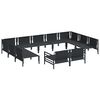 vidaXL Tuin Sofa Set Antraciet Staal