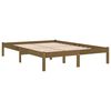 vidaXL Bedframe massief grenenhout honingbruin 200x200 cm