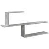 vidaXL Wandplank Betongrijs 122 x 18 x 60 cm Bewerkt hout