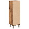 vidaXL Badkamerkast 30x30x95 cm bewerkt hout oud houtkleurig
