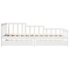 vidaXL Slaapbank met lades 90x190 cm massief grenenhout wit