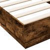 vidaXL Bedframe zonder matras hout gerookt eikenkleurig 100x200 cm